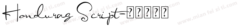 Honduras Script字体转换